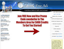 Tablet Screenshot of itrafficfreeads.com